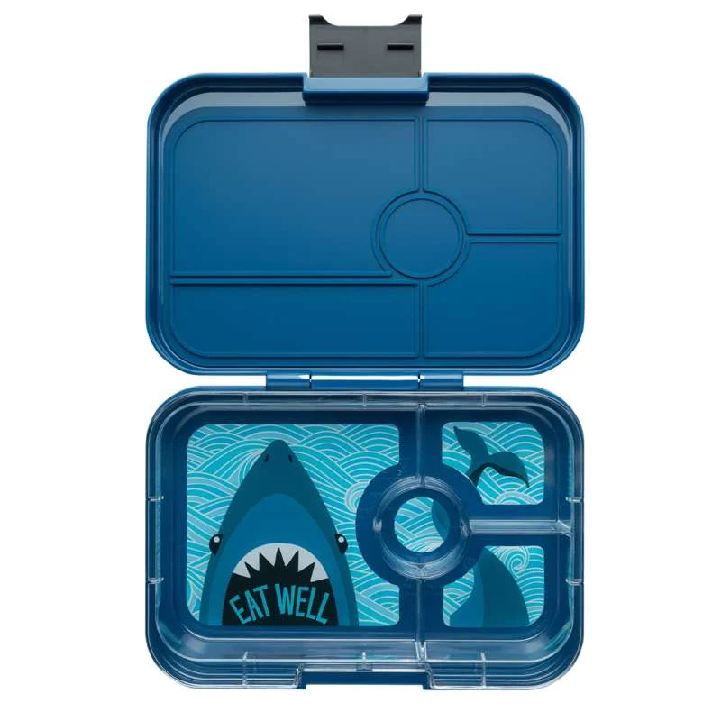 Yumbox Cutie de prânz - Tapas XL - 4 compartimente - Monte Carlo Blue/Shark