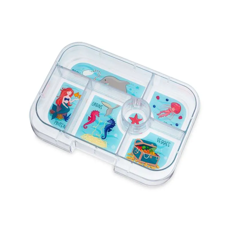 Yumbox Tavă de servire - Tavă originală - 6 compartimente - Sirenă