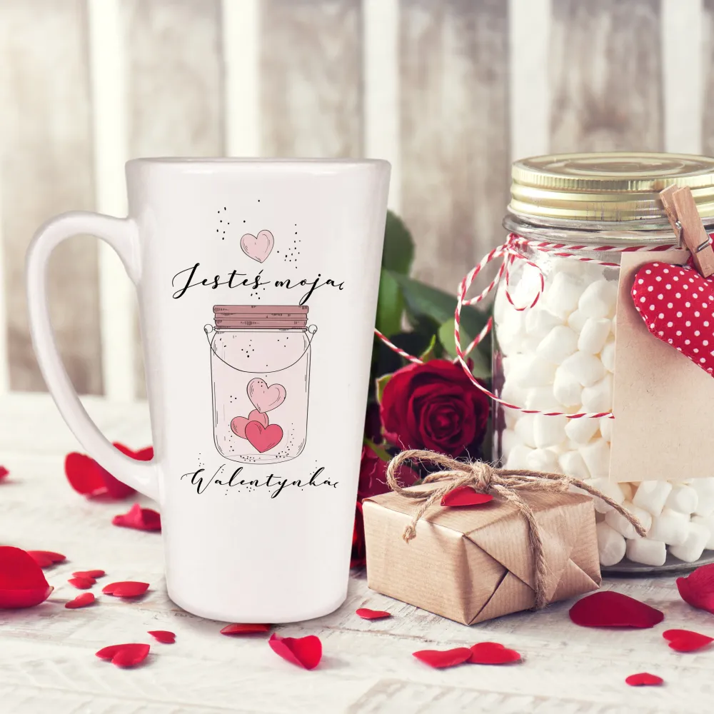 Ziua Îndrăgostiților Latte Mug - TU EȘTI VALENTINA MEA