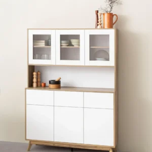 Bufet Scandi cu 3 sertare si 6 usi, 120 cm latime