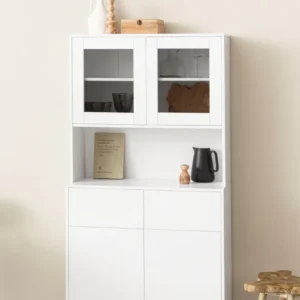 Bufet Scandi cu 2 sertare si 4 usi, 84 cm latime