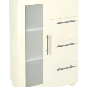 Comodă Berliner din Mdf crem, 97 cm inaltime