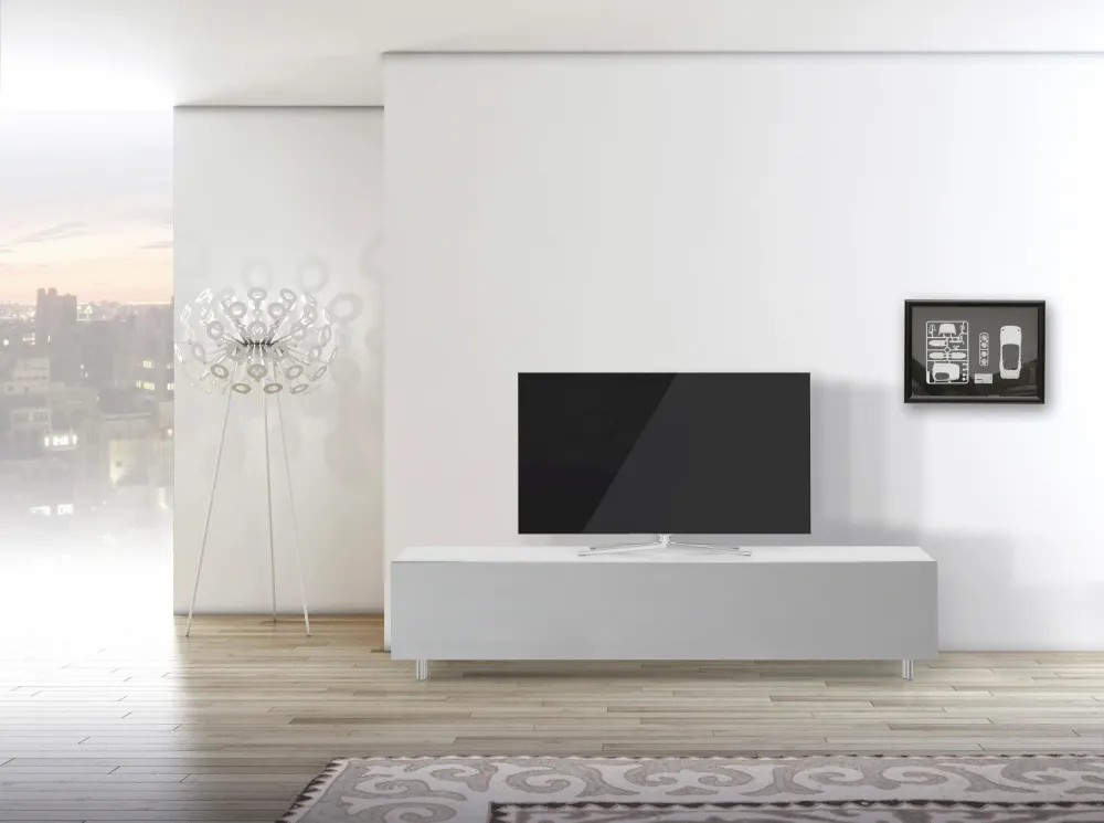 Comodă TV SPECTRAL cu raft pentru soundbar, 165 cm latime