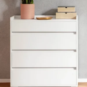 Comoda albă INOSIGN »Kosmo«, latime 80 cm, 4 sertare