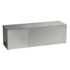 Comoda TV lucioasa gri, design minimalist, 110 cm