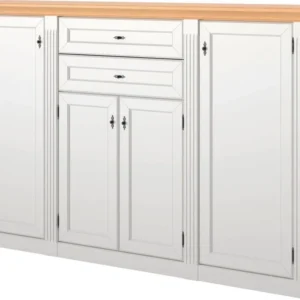 Comoda Maisonette WEHRSDORFER alba 193 cm