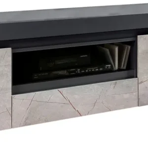 Comoda Tv Marble cu aspect de marmura, latime 180 cm