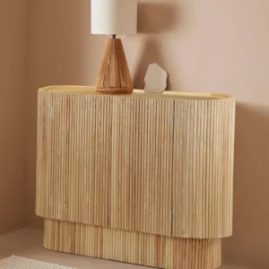 Comoda Mariola din Mdf si frasin, natur, design extravagant