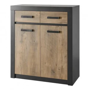 Comoda pentru pantofi Bruges cu aspect industrial, 92 cm latime