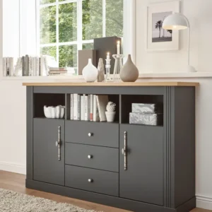 Comoda »WESTMINSTER« stil romantic gri, lățime 150 cm