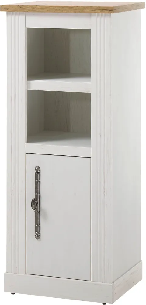 Dulap midi WESTMINSTER în stil romantic cu aspect de lemn, 119 cm inaltime