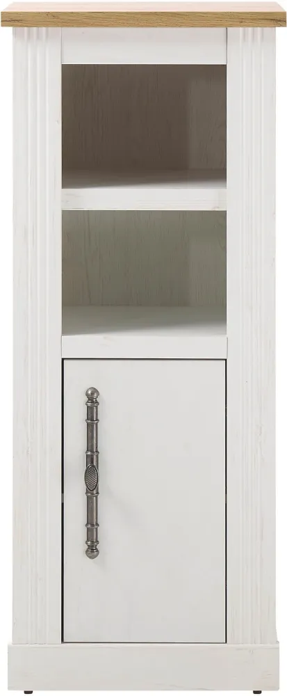 Dulap midi WESTMINSTER în stil romantic cu aspect de lemn, 119 cm inaltime