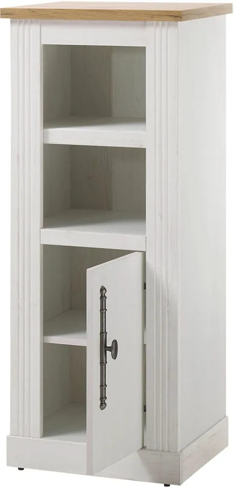 Dulap midi WESTMINSTER în stil romantic cu aspect de lemn, 119 cm inaltime