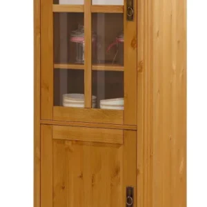 Vitrina »Milan« din lemn masiv de pin, natur, ălțime 199 cm