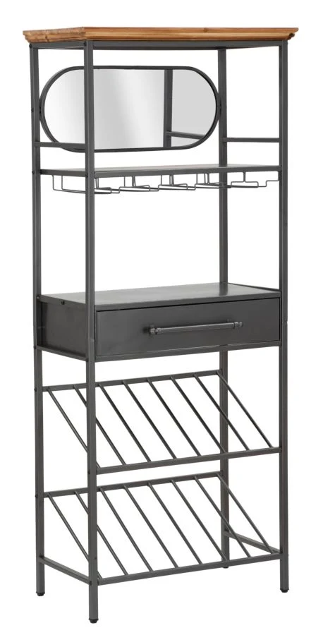 Bufet / Suport Sticle Industry Mauro Feretti 68X37X165 cm, DARK AND BROWN