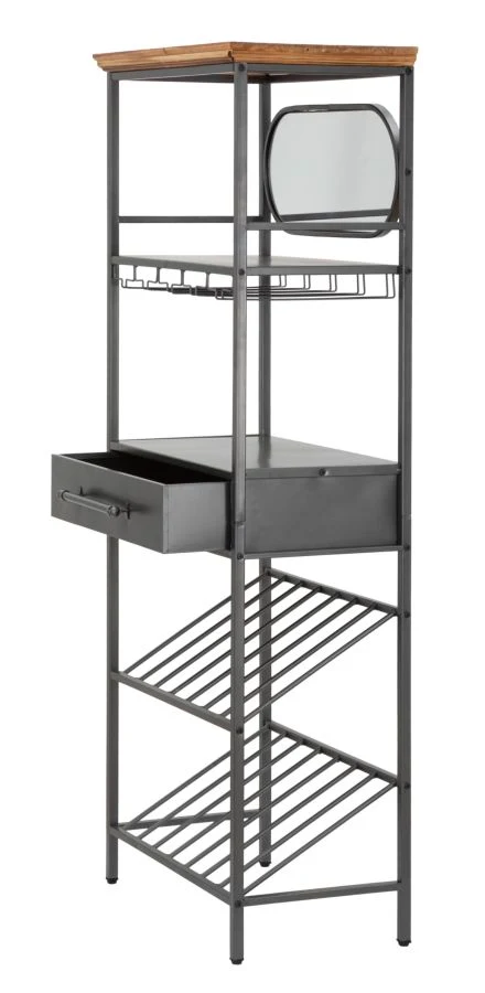 Bufet / Suport Sticle Industry Mauro Feretti 68X37X165 cm, DARK AND BROWN
