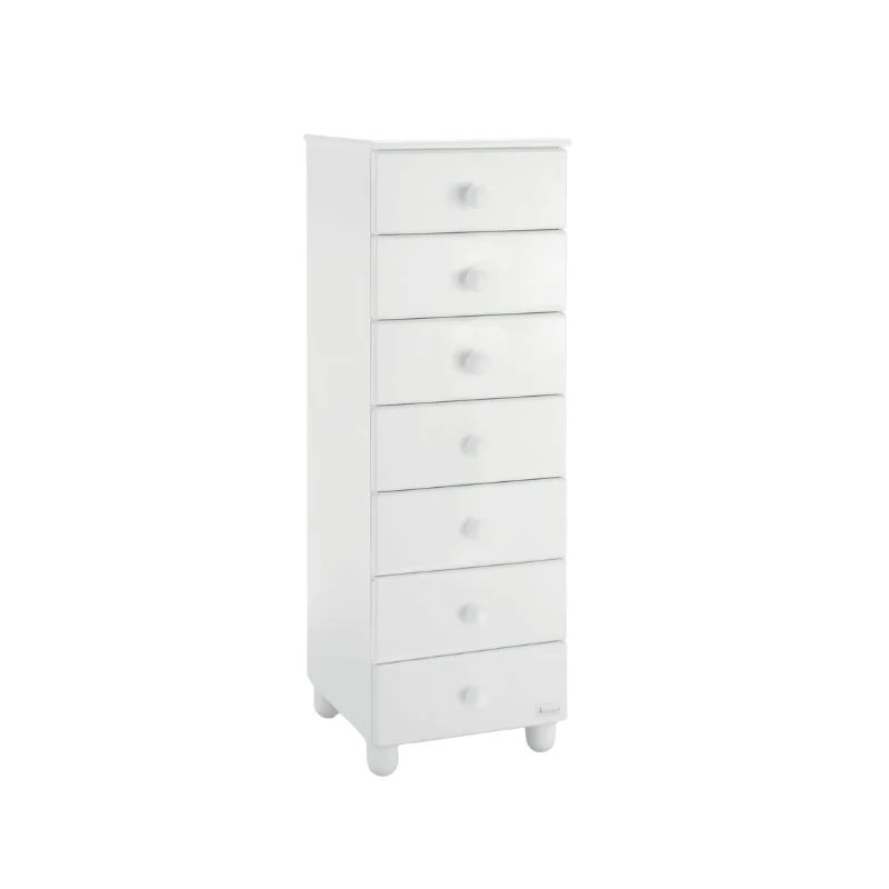Cabinet Nou 7 sertare Noa ALB bebelusi Camera Bebelusului Design Italian Azzurra