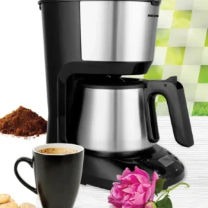 Cafetiera Digitala Heinner HCM-D750SSBK | 750W, 1.5L, Timer, Negru