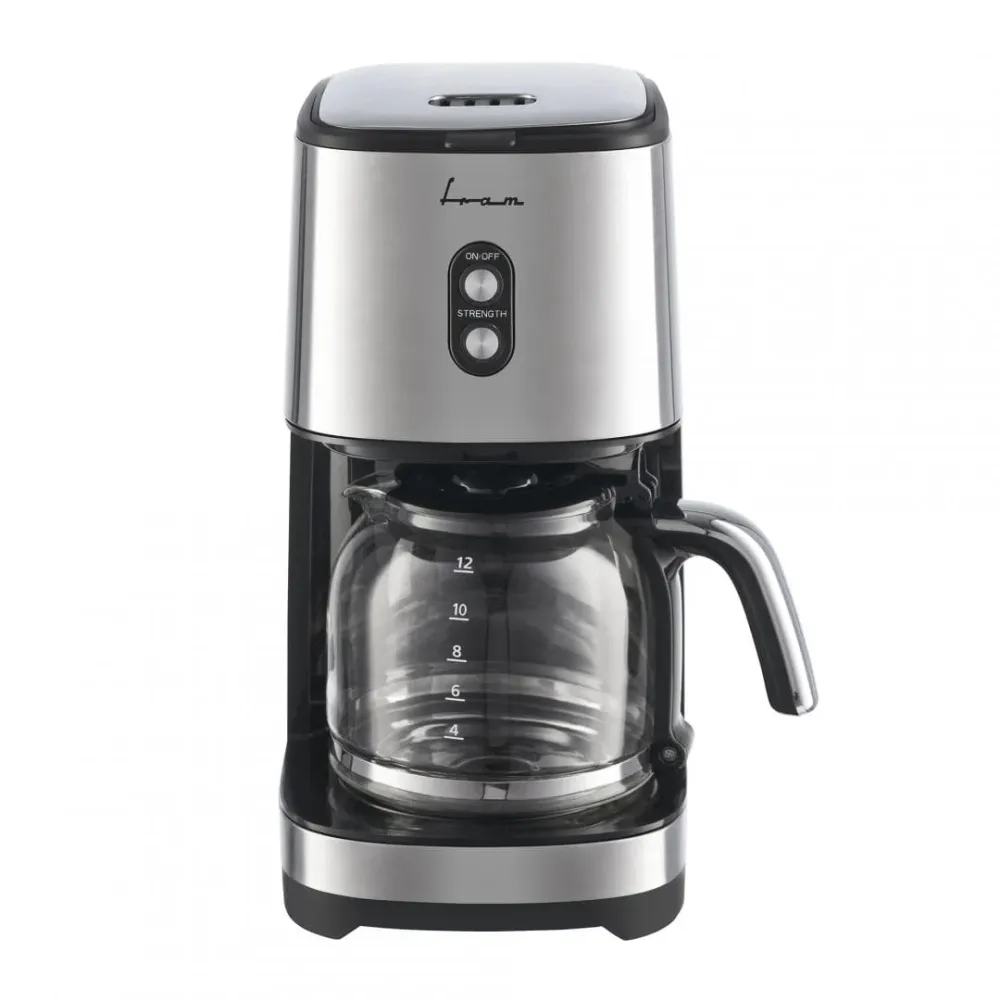 Cafetiera FRAM FCM-915IX | 1.5L, 900W, Filtru Lavabil, Inox