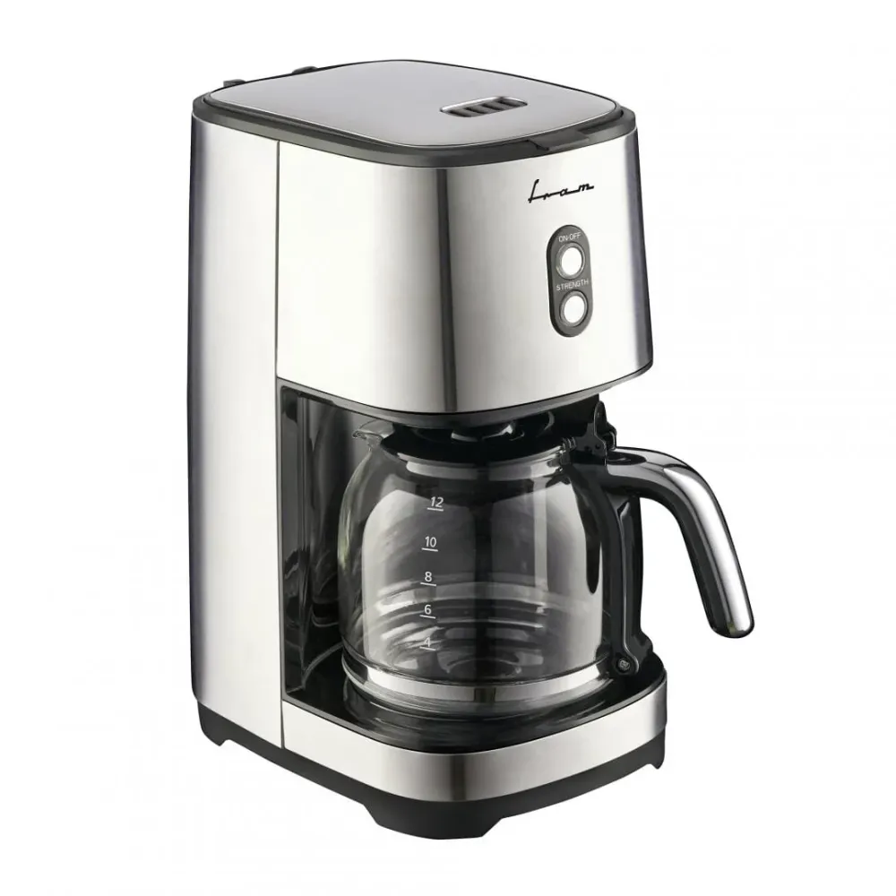 Cafetiera FRAM FCM-915IX | 1.5L, 900W, Filtru Lavabil, Inox