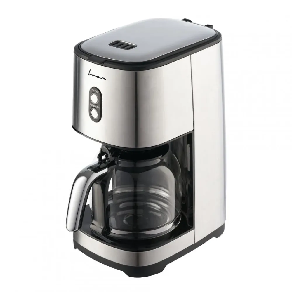 Cafetiera FRAM FCM-915IX | 1.5L, 900W, Filtru Lavabil, Inox