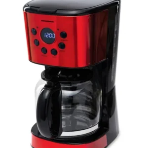 Cafetiera Heinner HCM-1500RDIX | Digitala, 1.5L, 1000W, Rosu