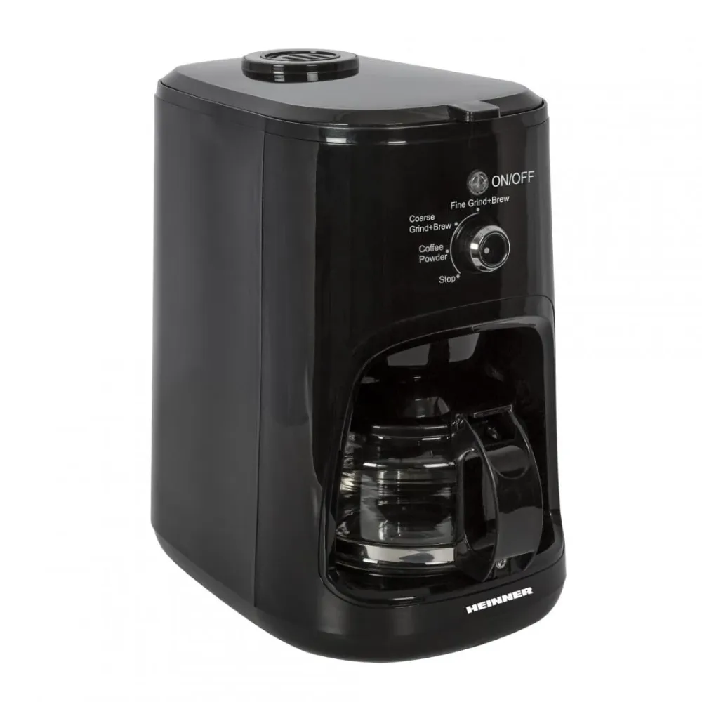 Cafetiera Heinner HCM-900RBK | Cu Rasnita Integrata, 900W, Negru