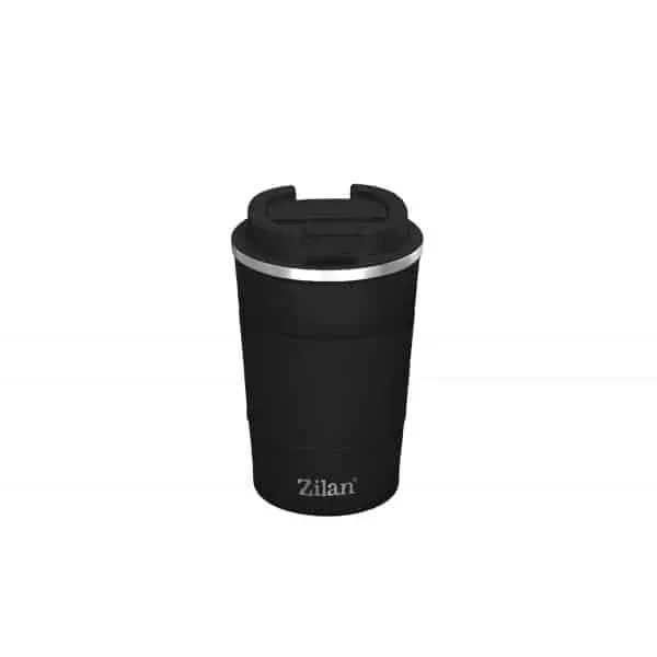 Cana de cafea, termos, interior din inox, capacitate 380ml ZILAN, negru / ZLN 9878