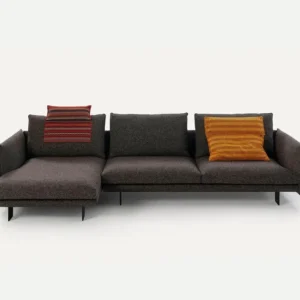 Canapea modulara coltar, picioare metalice Deep