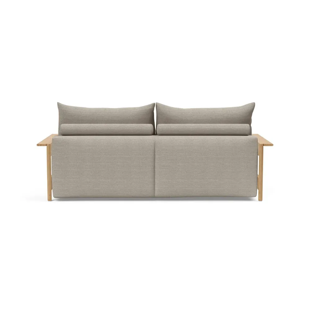 Canapea extensibila Malloy Wood Kenya Gravel 150x200cm