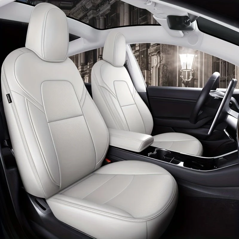 Tesla Model Y Custom Faux din piele Faux Huse - Ipei impermeabile, design cusute, potrivite personalizate pentru confort ș...