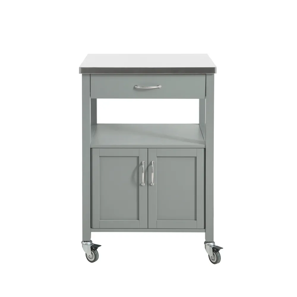 SoBuy Carucior de bucatarie economic cu blat - Dulap de bucatarie cu roti, ideal ca dulap de bucatarie, bufet compact sau...