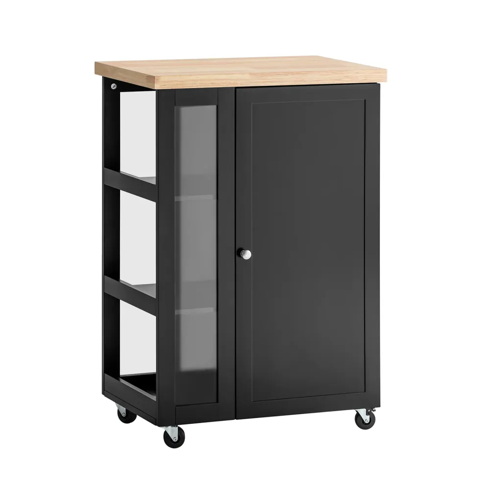 Pre-sare SoBuy Bufetă cu roți 60x40x90cm FKW75-SCH