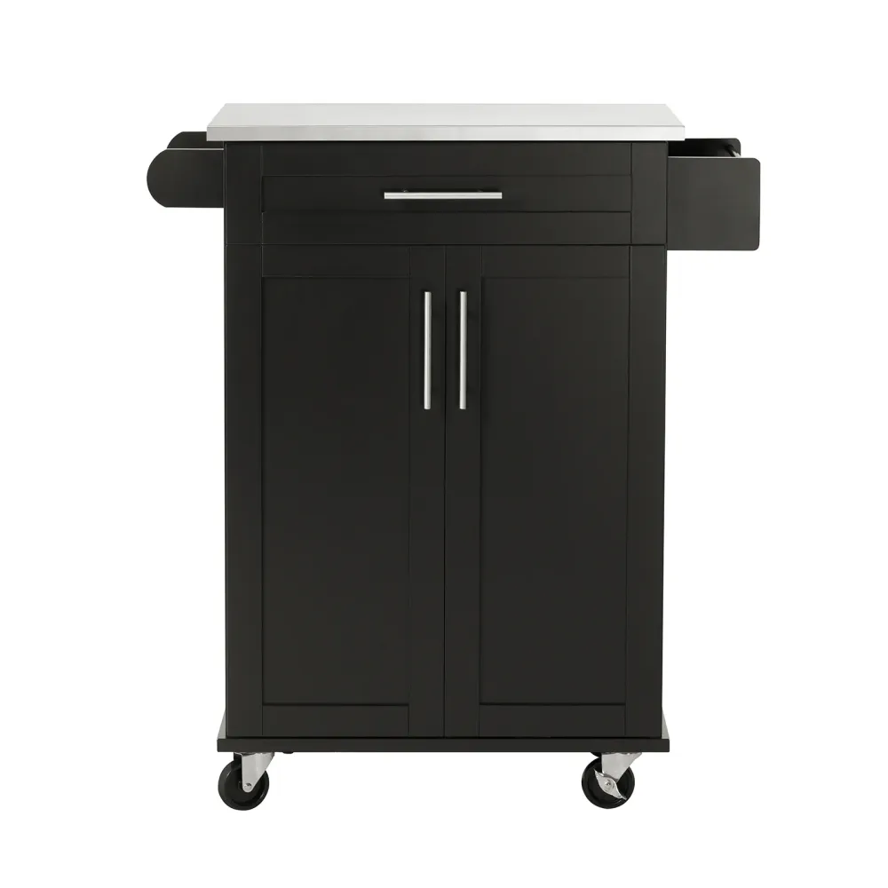SoBuy Carucior cu blat din otel 80x46x90cm FKW110-SCH