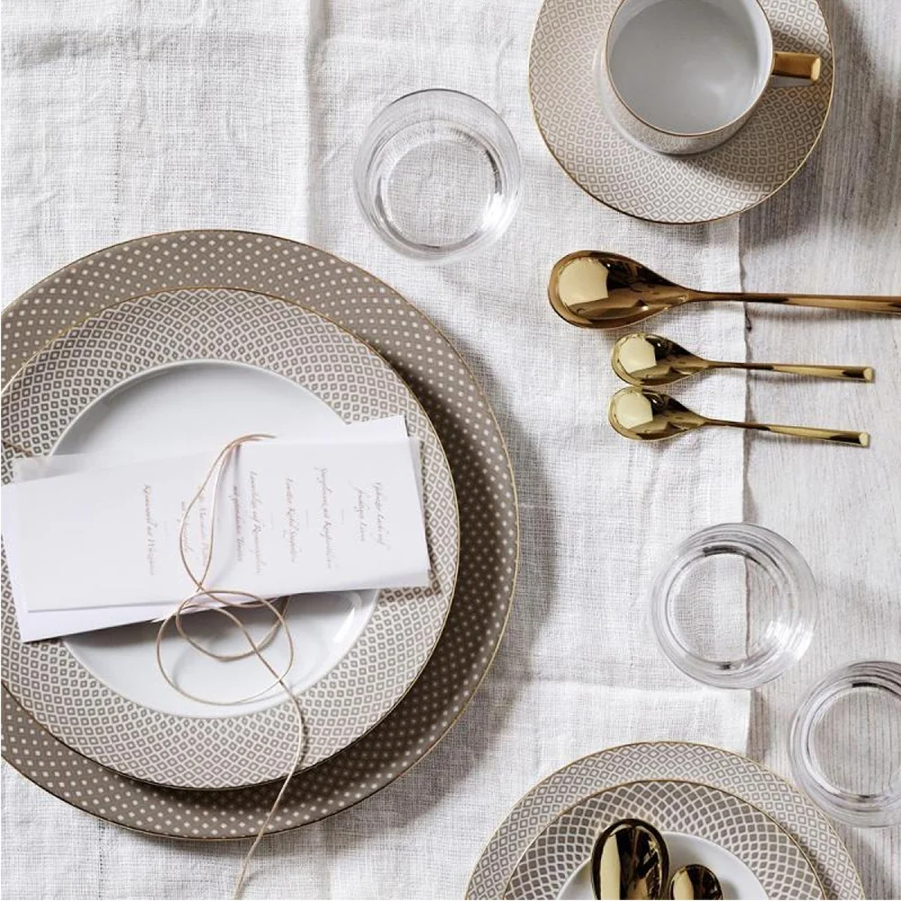 Ceasca pentru ceai si farfurie, Francis Carreau Beige - ROSENTHAL
