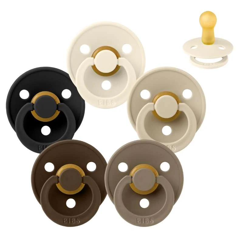 Suzeta Bibs Rotundă Colour - Sampak - 5 buc. - măr. 2 - 50 de nuanțe de cafea