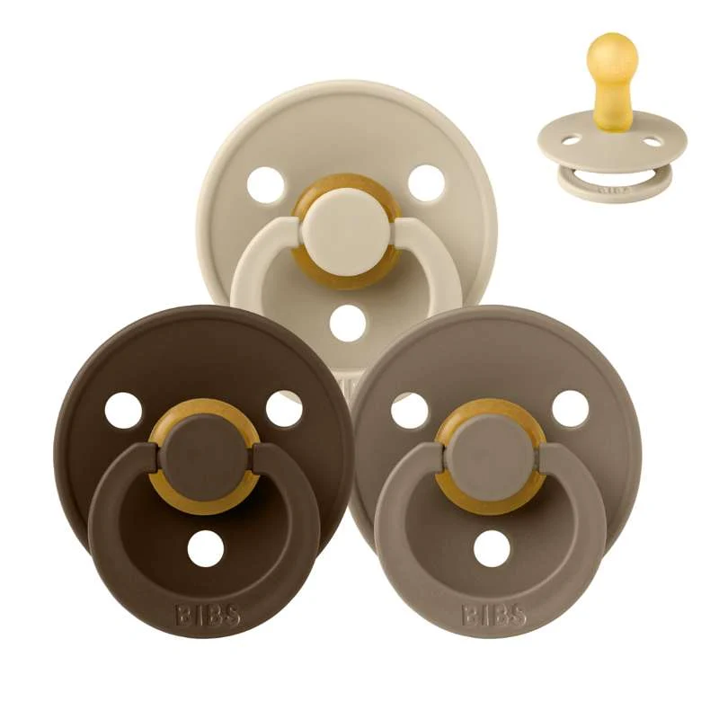 Suzeta Bibs Rotundă Colour - Sampak - 3 buc. - măr. 2 - 50 de nuanțe de cafea