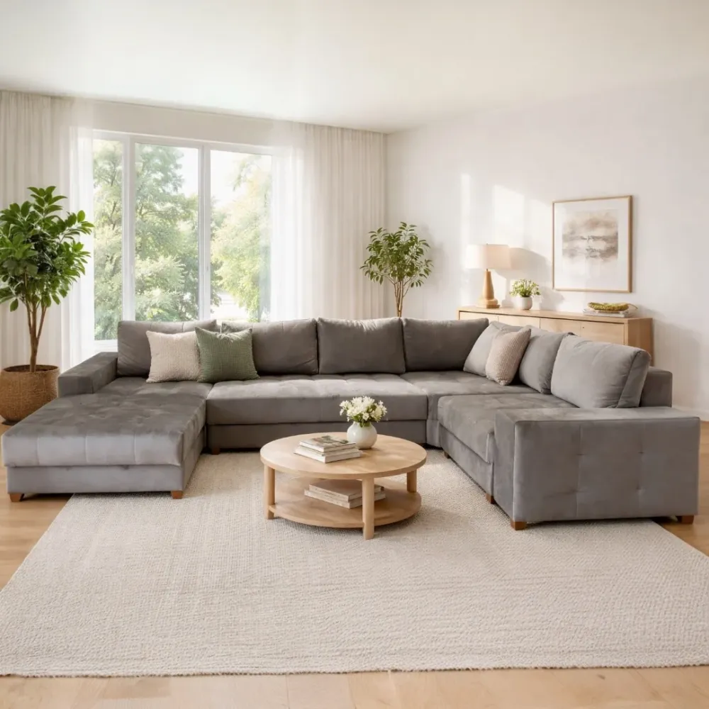 Coltar Boston U extensibil catifea
