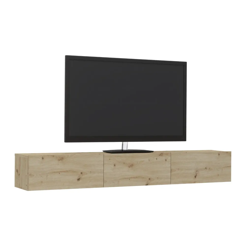 Comoda TV haaus Elba, Stejar Artisan, 180 x 30 x 25 cm