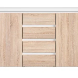Comoda alba sertare Kaspian, 143.5X40.5X92 CM