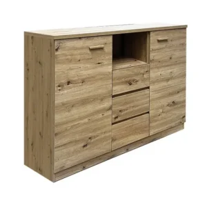 Comoda CANADA CX1, stejar artisan, PAL laminat, 130x42x105 cm