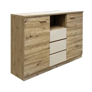 Comoda CANADA CX3, stejar artisan/casmir, PAL laminat, 130x42x105 cm