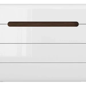Comoda de dormitor alb Azteca Trio, 105X41X84 CM