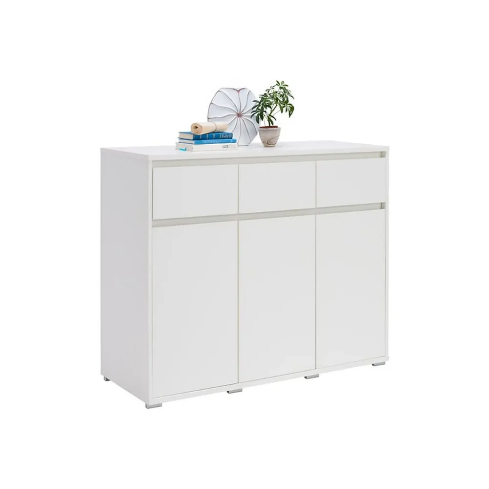 Comoda LINE, alb, PAL, 120x48x103 cm