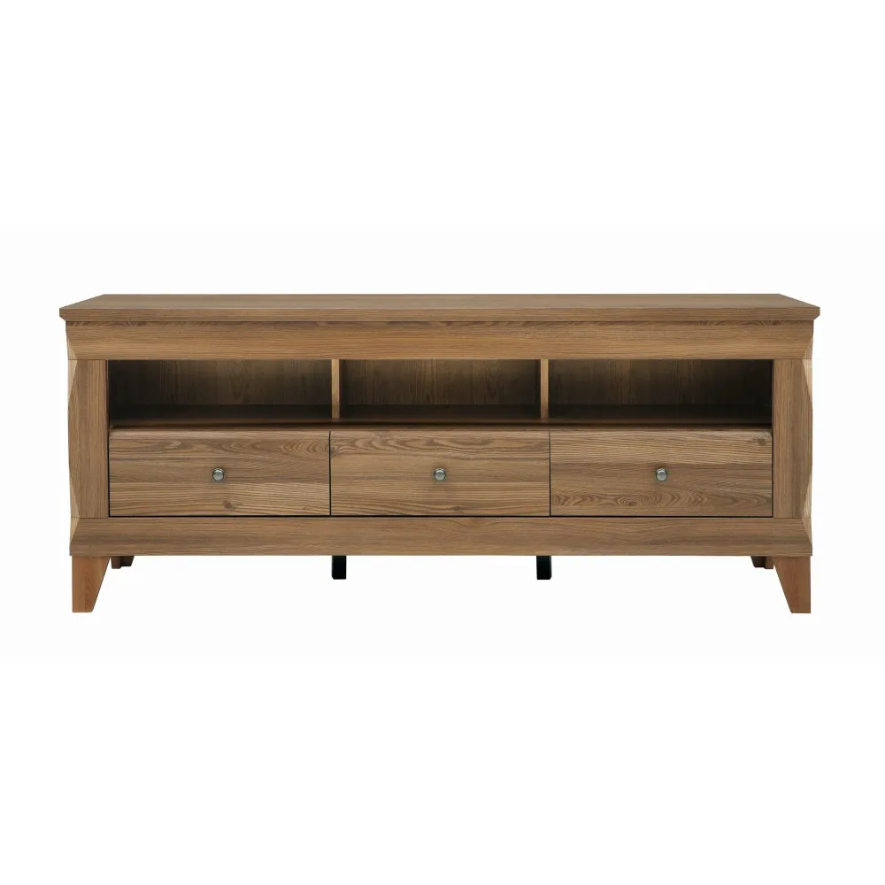 Comoda tv lux cu 3 sertare Bergen, 156X47X64 cm