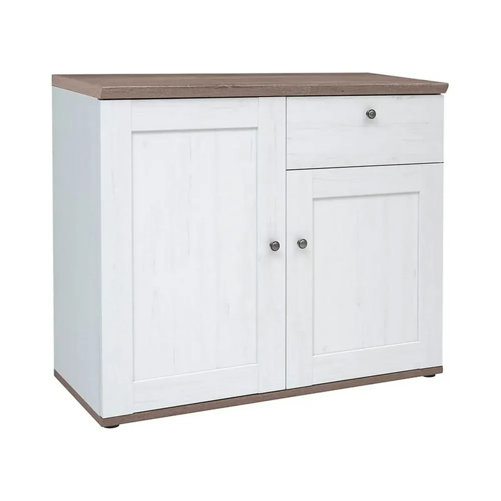 Comoda STOCKHOLM, alb andersen/stejar sonoma, PAL, 103x43x88 cm