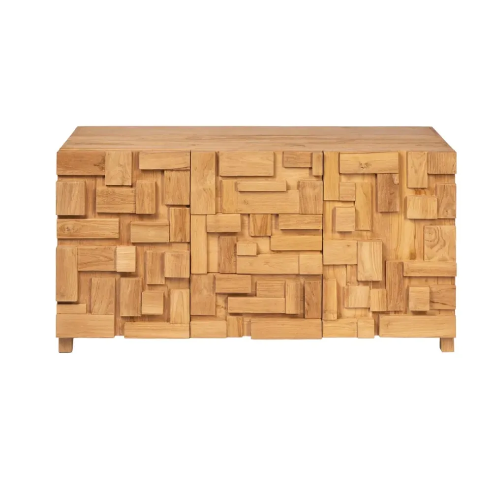 Comoda din lemn de tec Mosaic