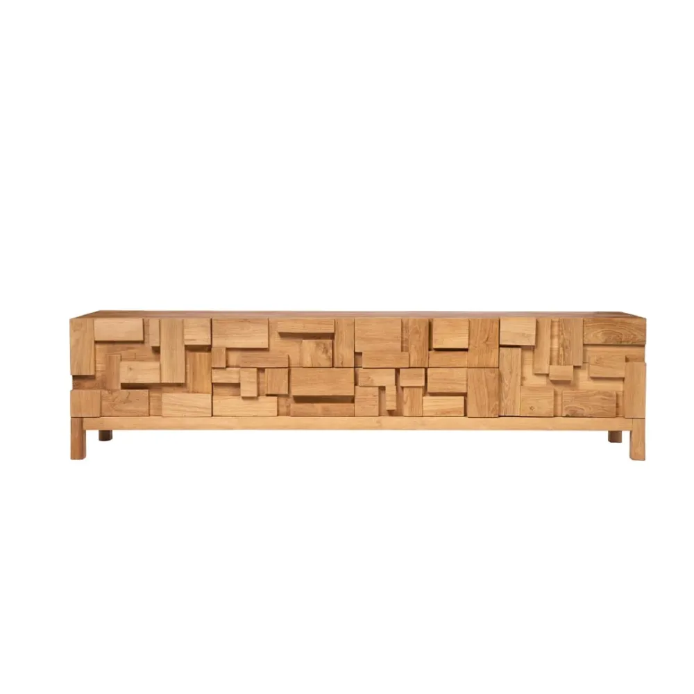 Comoda din lemn de tec Mosaic
