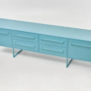 Comoda patru sertare, mdf vopsit, bleu turcoaz, colectia Ocean
