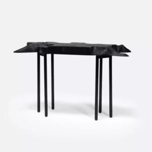 Consola lemn masiv teak, picioare metal Root